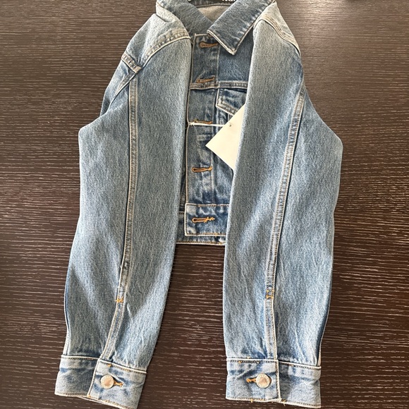 Alexander Wang Light Blue Shrunken Trucker Jacket - Picture 7 of 7